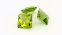 Peridot 8.00mm Princess Cut Buff Top