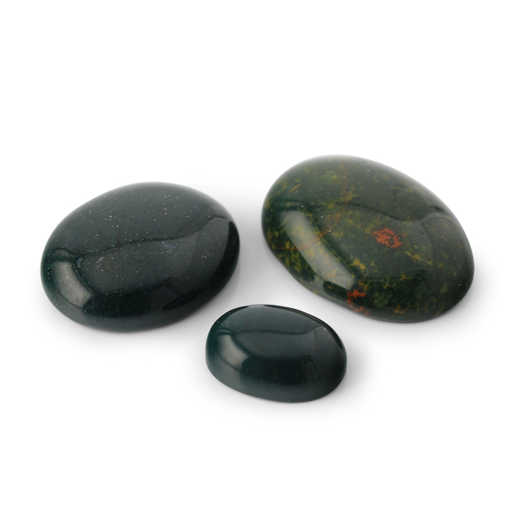 Bloodstone 8x6mm Oval Cabochon 