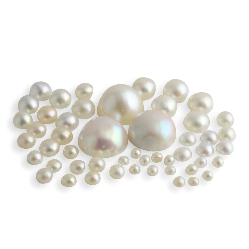 Natural Half Seed Pearls 3.50-3.75mm Round