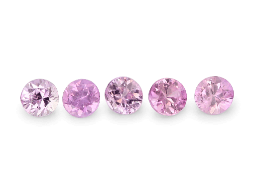 Pink/Purple Sapphire 2.50mm Round