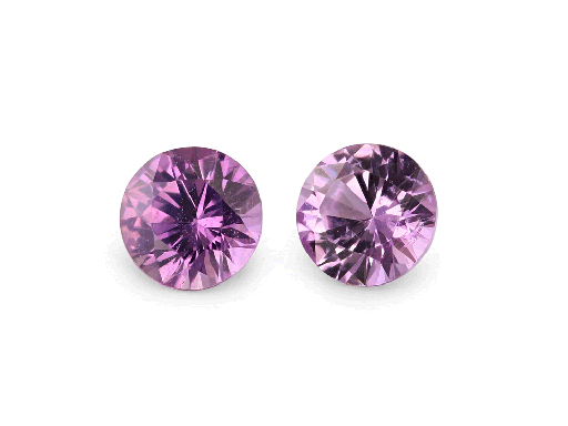 [KR-0425] Pink/Purple Sapphire 4.25mm Round