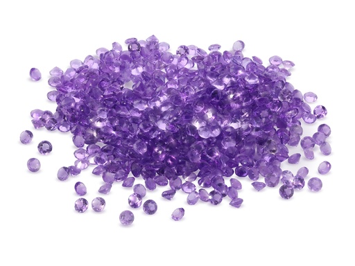 [QARB0125S] Amethyst 1.25mm Round Mid to Strong Diamond Cut