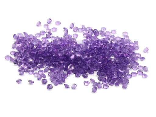 [QARB0150S] Amethyst 1.50mm Round Mid to Strong Diamond Cut