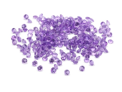 [QARB0200S] Amethyst 2.00mm Round Mid to Strong Diamond Cut