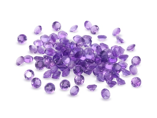 [QARB0300S] Amethyst 3.00mm Round Mid to Strong Diamond Cut