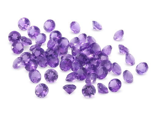 [QARB0400S] Amethyst 4.00mm Round Mid to Strong Diamond Cut
