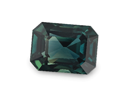 [SPAX3687] Sapphire 9.8x7.18mm Emerald Cut Teal