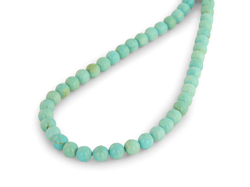 [BEADJ3092] Turquoise Number Eight 8mm Round