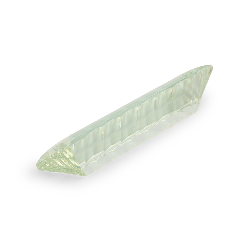 Green Beryl 26x10.5mm Baguette Laser Cut 