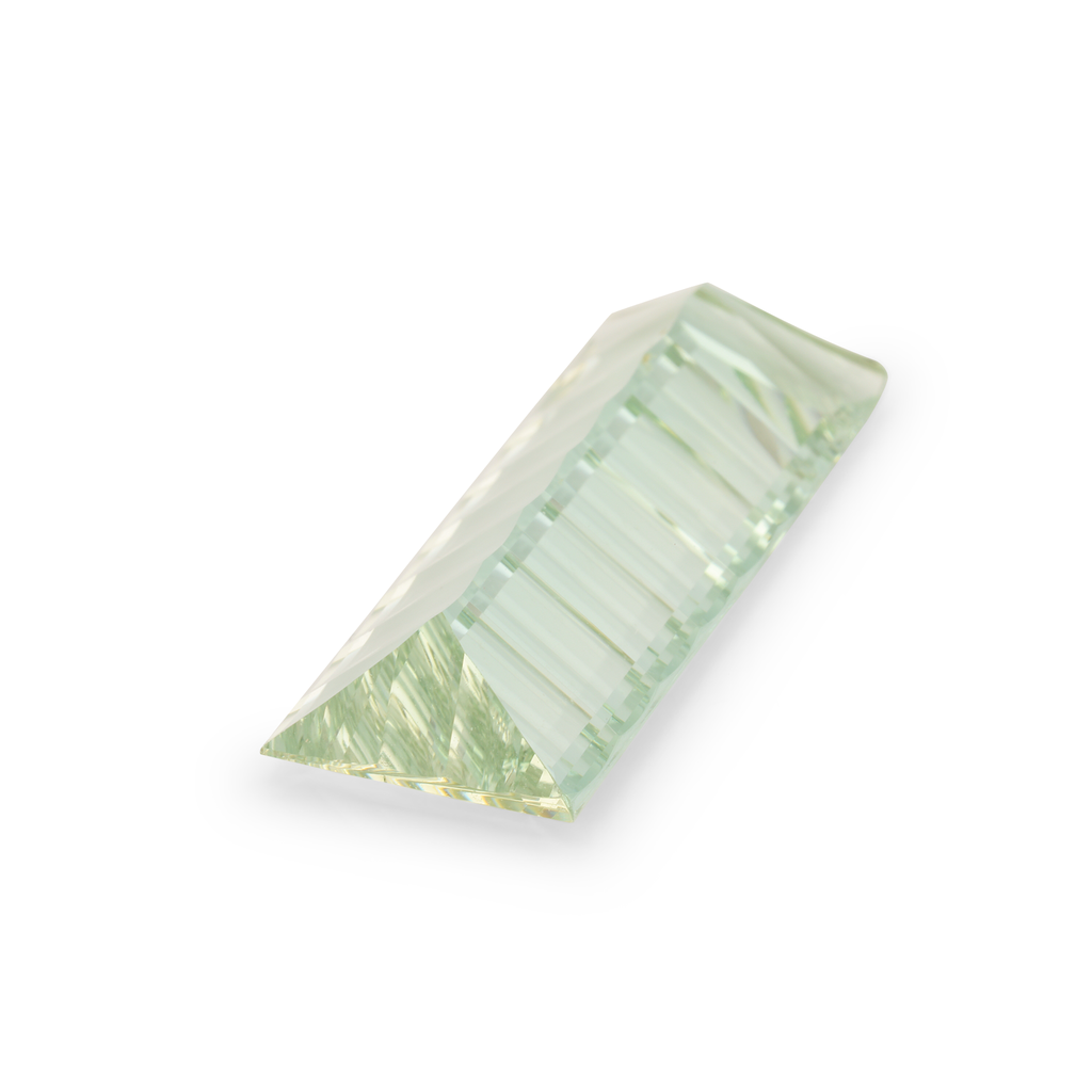 Green Beryl 26x10.5mm Baguette Laser Cut 