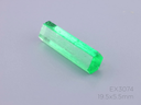 Emerald 19.5x5.5mm Hexagonal Crystal