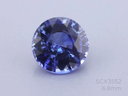 Ceylon Sapphire 6.8mm Round Blue