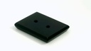 Onyx 16x12mm Baguette Buff Top Double Drilled