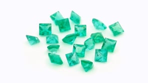Emerald 2.75mm Princess Cut Mid Green