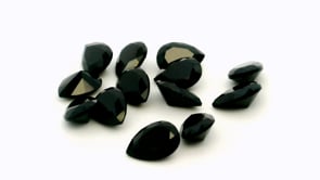 Black Spinel 7x5mm Pear Shape