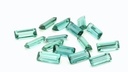 Blue Green Tourmaline 5x2mm +/- Baguette Light