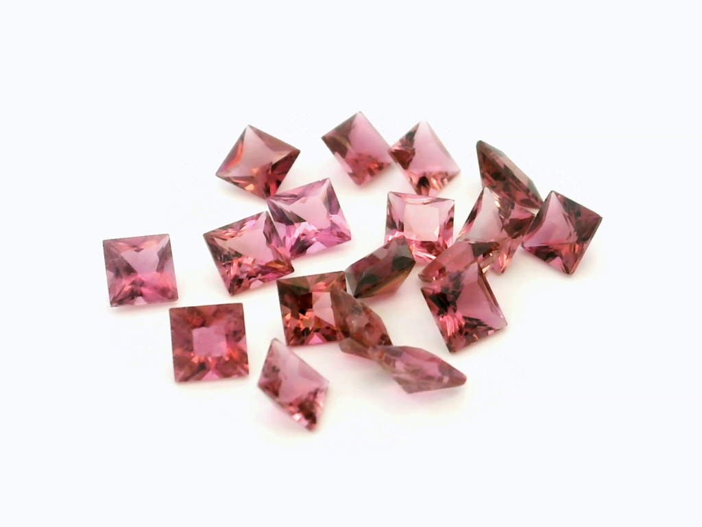 Pink Tourmaline 3.50mm Princess Cut