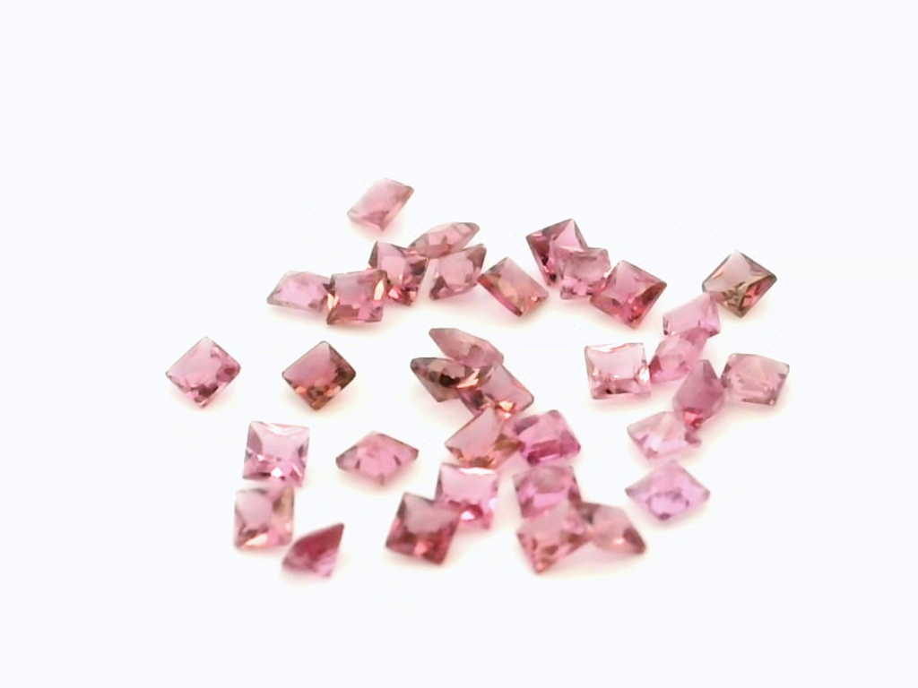 Pink Tourmaline 1.50mm Carre Cut
