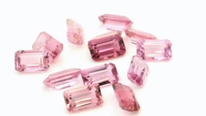 Pink Tourmaline 5x3mm Emerald Cut