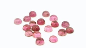 Pink Tourmaline 3.50mm Round Cabochon
