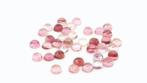 Pink Tourmaline 2.50mm Round Cabochon