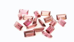 Pink Tourmaline 5x2.5mm Baguette