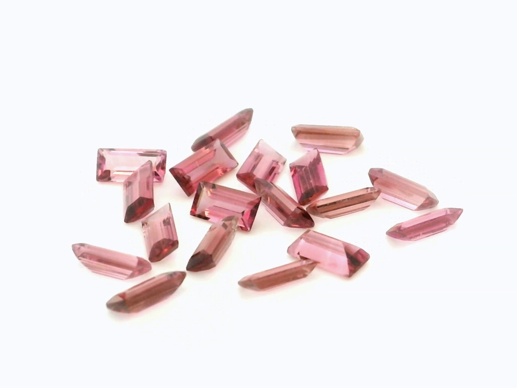 Pink Tourmaline 5x2.5mm Baguette