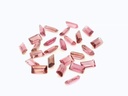 Pink Tourmaline 4x2mm Baguette