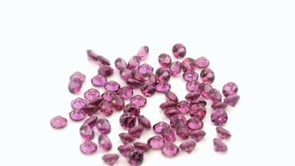 Rhodolite Garnet 1.25mm Round Diamond Cut