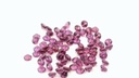 Rhodolite Garnet 1.25mm Round Diamond Cut