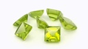 Peridot 6.00mm Square Buff Top