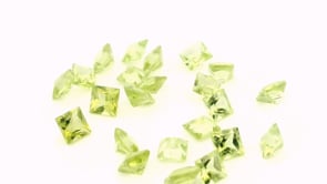 Peridot 3.00mm Princess Cut