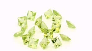 Peridot 3.50mm Princess Cut