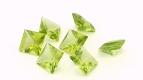 Peridot 5.00mm Princess Cut
