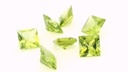 Peridot 6.00mm Princess Cut