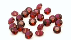 Synthetic Ruby 3.75mm Round Dark Red