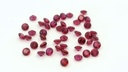 Synthetic Ruby 2.00mm Round Dark Red