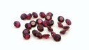 Synthetic Ruby 3.25mm Round Dark Red