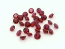Synthetic Ruby 2.75mm Round Dark Red