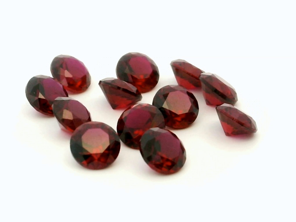 Synthetic Ruby 5.25mm Round Dark Red