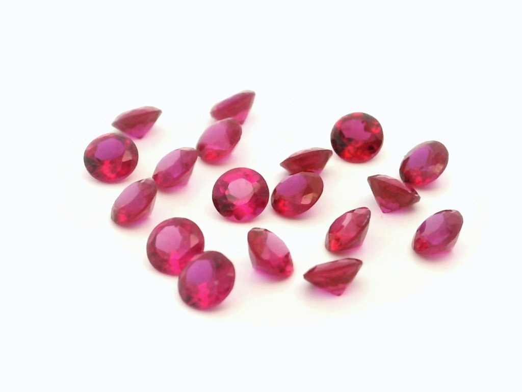 Synthetic Ruby Dark Pink 4.50mm Round