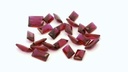 Synthetic Ruby 4x2mm Baguette Radiant Cut Dark Red