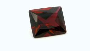 Synthetic Ruby 12x10mm Baguette Radiant Cut Dark Red