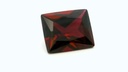 Synthetic Ruby 12x10mm Baguette Radiant Cut Dark Red