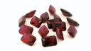 Synthetic Ruby 5x4mm Radiant Cut Dark Red