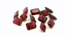 Synthetic Ruby 6x4mm Radiant Cut Dark Red