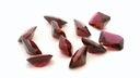 Synthetic Ruby 8x6mm Radiant Cut Dark Red