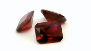 Synthetic Ruby Dark Red 9x7mm Radiant Cut