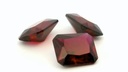 Synthetic Ruby 10x8mm Radiant Cut Dark Red