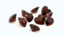 Synthetic Ruby 8.00mm Heart Shape Dark Red